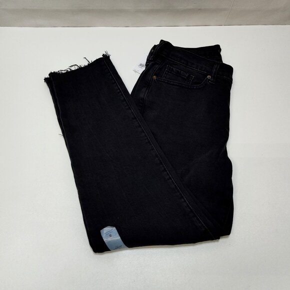 Old Navy High-Rise O.G. Straight Cut-Off Ankle Jean Secret-Smooth Pockets Size 8 - Picture 6 of 10